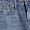 Blå Relaxed Straight Jeans