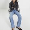 Blå Relaxed Straight Leg-jeans