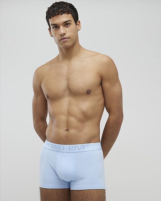 Blå RI Jacquard 5-pack boxershorts