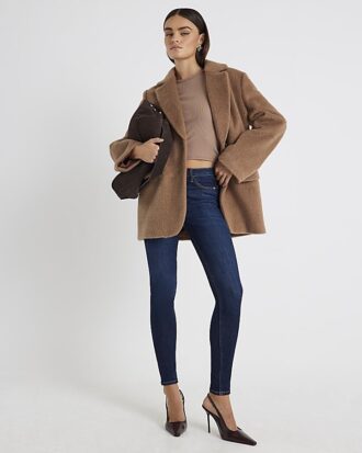 Blå Sculpt Skinny Jeans