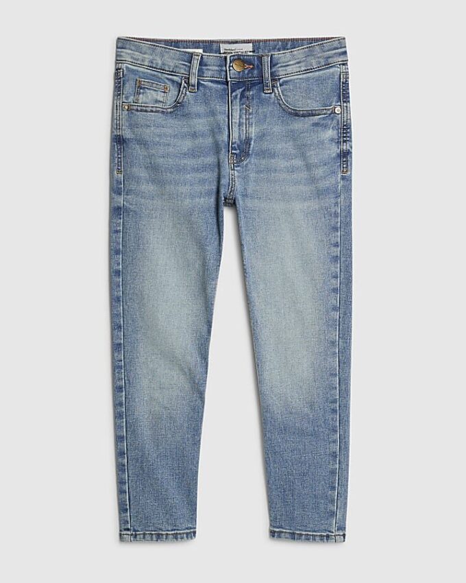 Blå skinny capri-jeans Blå skinny capri-jeans