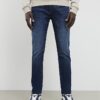Blå skinny fit-jeans