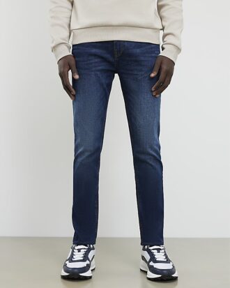 Blå skinny fit-jeans