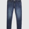 Blå skinny fit-jeans