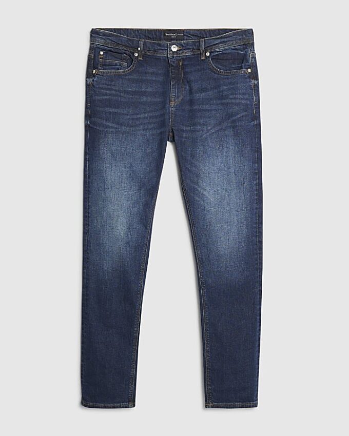 Blå skinny fit-jeans