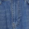 Blå skräddarsydda jeans med vida ben
