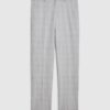 Blå slim fit-byxor med rutmönster Blå slim fit-byxor med rutmönster