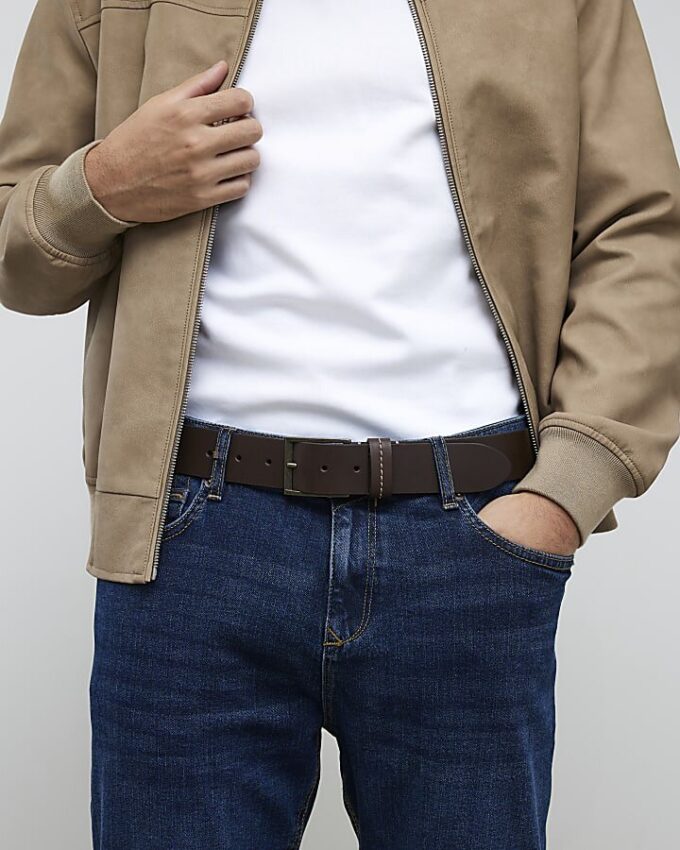 Blå slim fit-jeans Blå slim fit-jeans