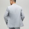 Blå slim fit-kostymjacka med rutmönster Blå slim fit-kostymjacka med rutmönster