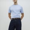 Blå slim fit-T-shirt Blå slim fit-T-shirt