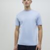 Blå slim fit-T-shirt Blå slim fit-T-shirt