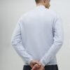 Blå slim fit-tröjor med halv dragkedja