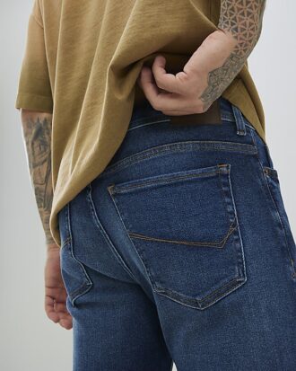 Blå spray-on-jeans Blå spray-on-jeans