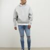 Blå Spray On Rip Jeans Blå Spray On Rip Jeans