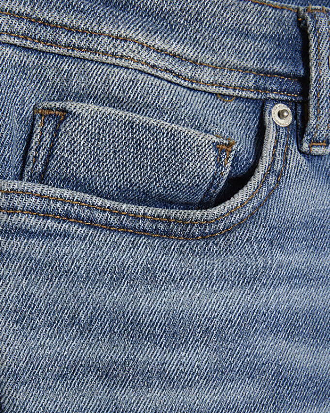 Blå Spray On Rip Jeans Blå Spray On Rip Jeans
