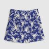 Blå strandshorts med Cornelli-broderi