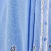 Blå strandskjorta med broderad spets