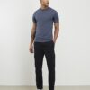 Blå T-shirt med muskulös passform