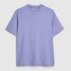 Blå T-shirt med normal passform