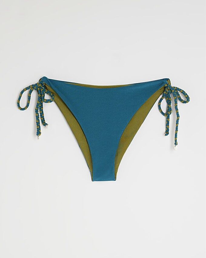 Blå vändbara bikinitrosor