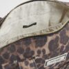 Brun canvasväska med leopardmönster