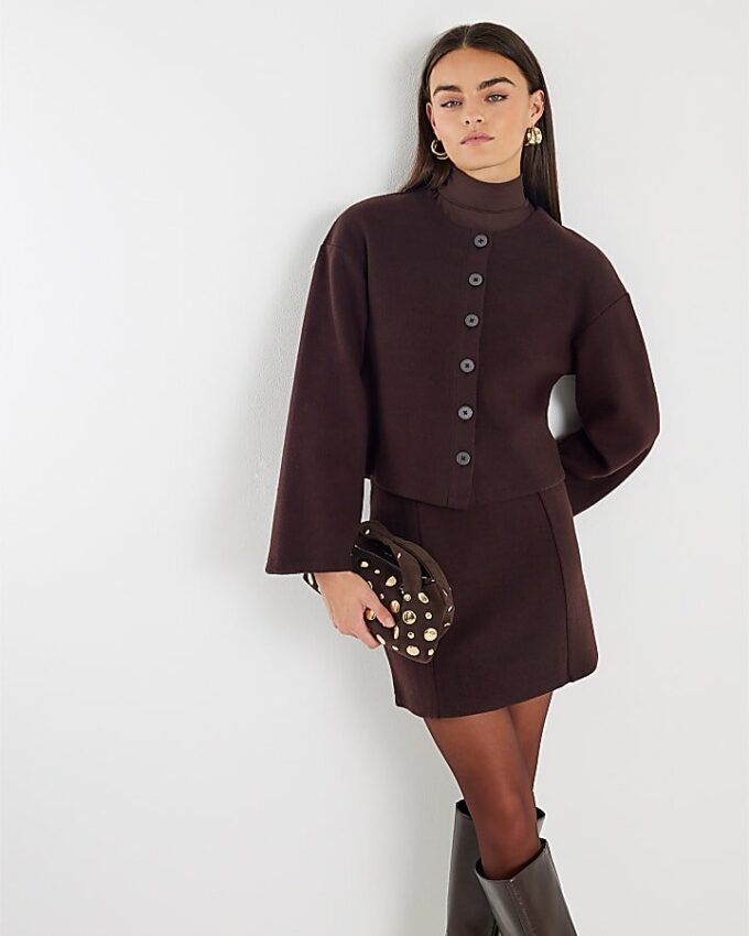 Brun Cosy minikjol