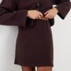 Brun Cosy minikjol