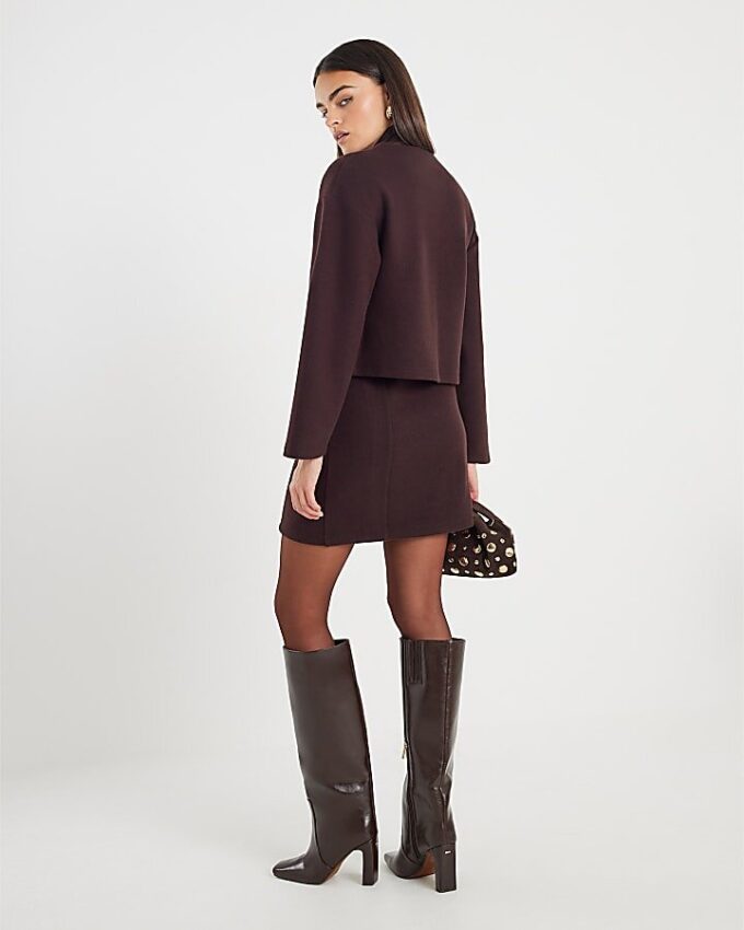 Brun Cosy minikjol