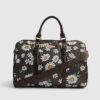 Brun Daisy Monogram Barrell-väska