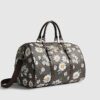 Brun Daisy Monogram Barrell-väska