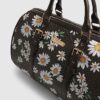 Brun Daisy Monogram Barrell-väska