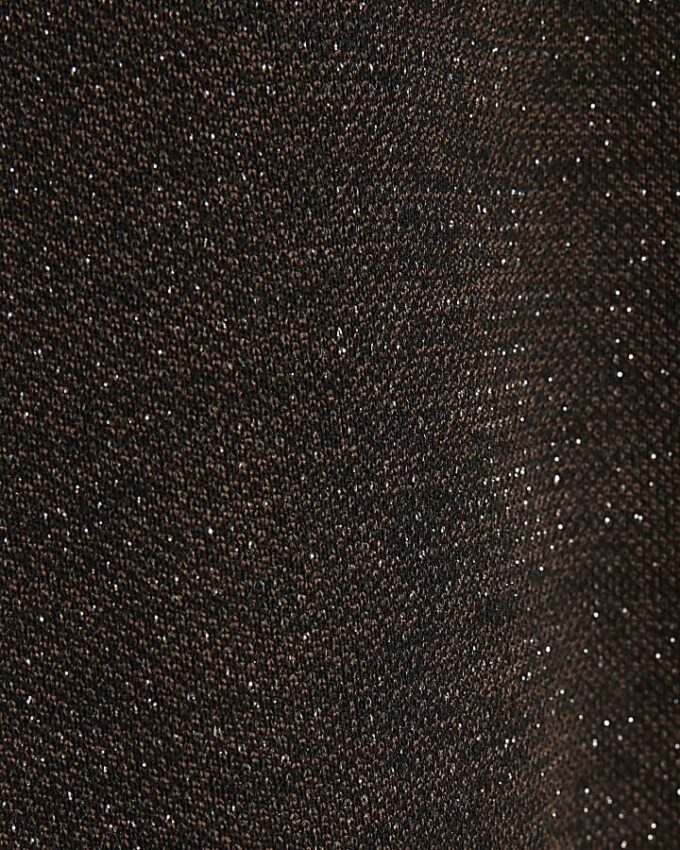 Brun höghalsad glittertop