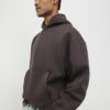 Brun hoodie i oversized-passform Brun hoodie i oversized-passform