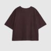 Brun kortärmad mysig boxy T-shirt Brun kortärmad mysig boxy T-shirt