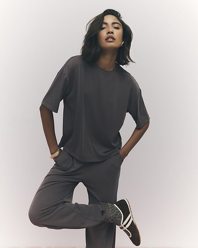 Brun mjuk T-shirt