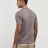 Brun muskelfit-T-shirt