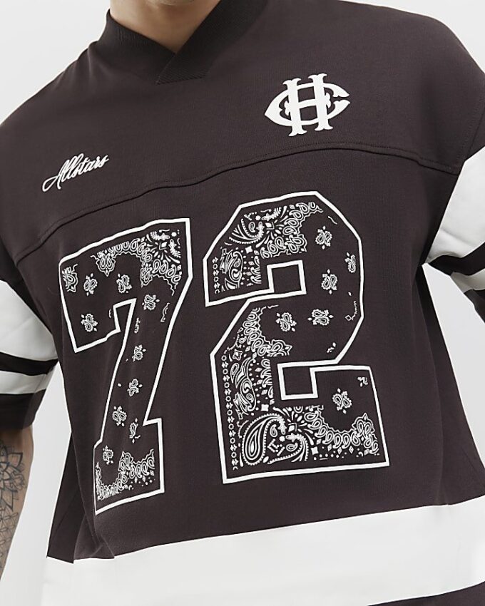 Brun oversized Bandana 72 Sports T-shirt