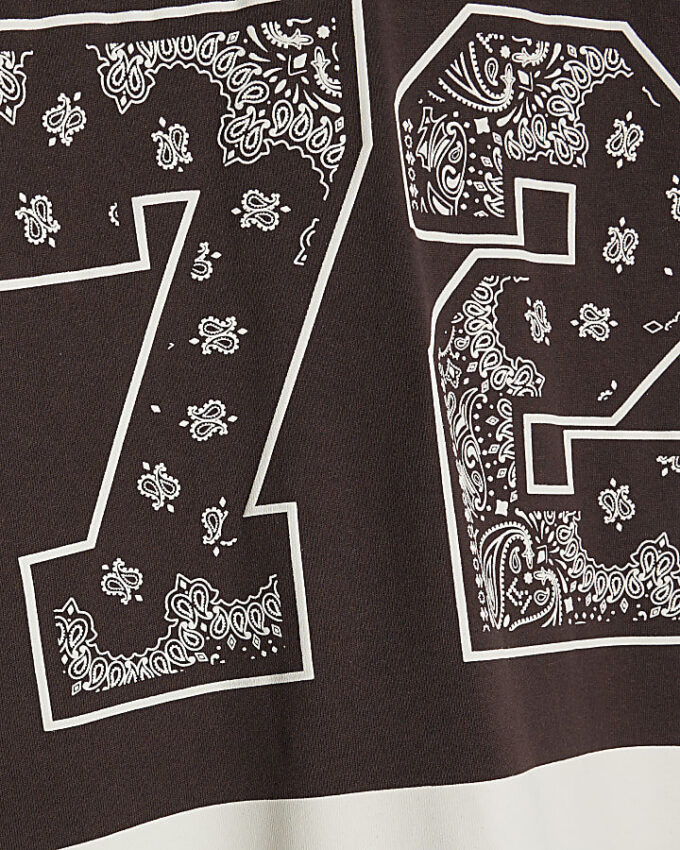 Brun oversized Bandana 72 Sports T-shirt