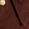 Brun oversized bomberjacka i mocka