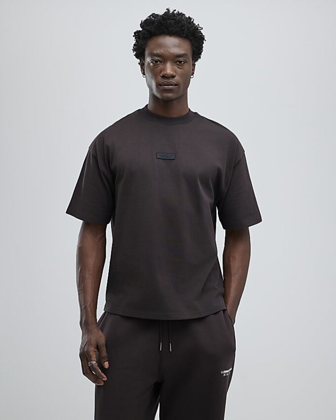 Brun oversized Luminis Studios T-shirt