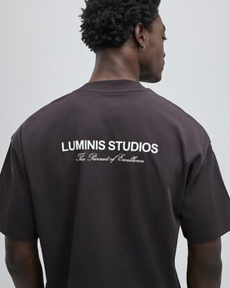 Brun oversized Luminis Studios T-shirt