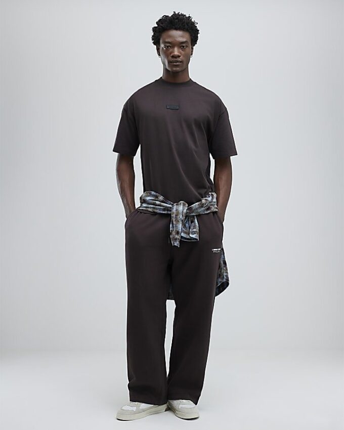 Brun oversized Luminis Studios T-shirt