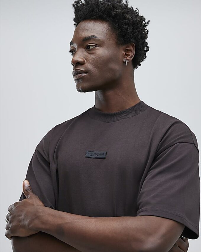 Brun oversized Luminis Studios T-shirt