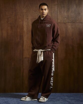 Brun oversized-passformad Palais Dept-hoodie