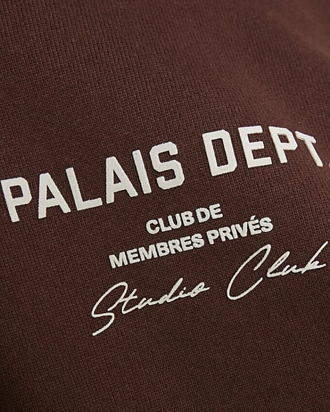 Brun oversized-passformad Palais Dept-hoodie