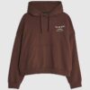 Brun oversized-passformad Palais Dept-hoodie