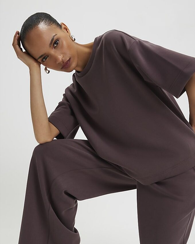 Brun premium boxy T-shirt
