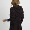 Brun premium-hoodie med långa ärmar