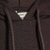 Brun premium-hoodie med långa ärmar