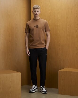 Brun RXR-T-shirt med normal passform